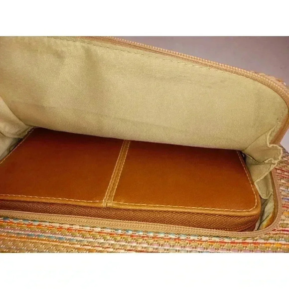 Rosetti Rainbow Knit Thread Medium Purse Handbag  Seven Pockets - Picture 6 of 13